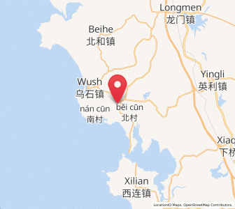 Map of Tandou, Guangdong