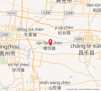 Map of Tanfang, Shandong