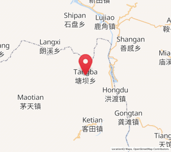 Map of Tangba, Guizhou