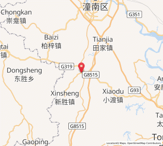 Map of Tangba, Chongqing