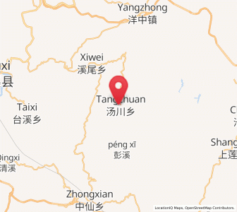 Map of Tangchuan, Fujian