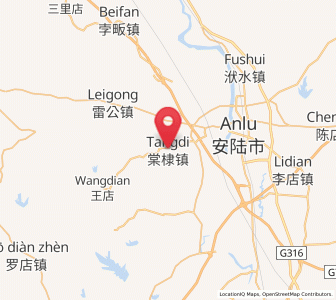 Map of Tangdi, Hubei