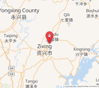 Map of Tangdong, Hunan