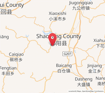 Map of Tangdukou, Hunan
