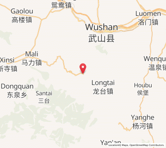 Map of Tange, Gansu