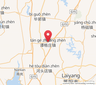 Map of Tangezhuang, Shandong