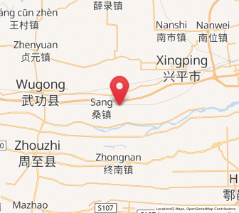 Map of Tangfang, Shaanxi