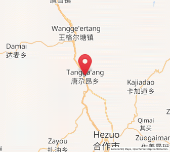 Map of Tangga’an, Gansu