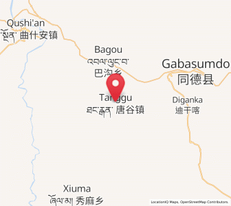Map of Tanggan, Qinghai