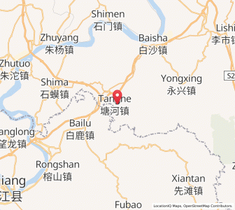 Map of Tanghe, Chongqing