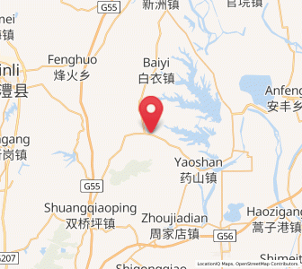 Map of Tanghua, Hunan
