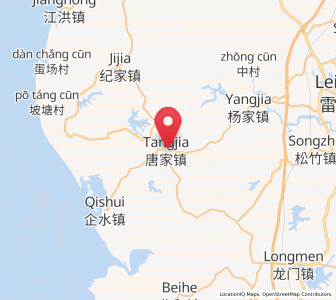 Map of Tangjia, Guangdong