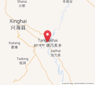 Map of Tangnaihai, Qinghai