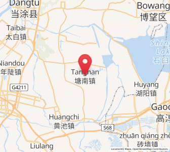 Map of Tangnan, Anhui