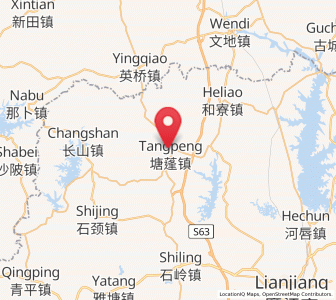 Map of Tangpeng, Guangdong
