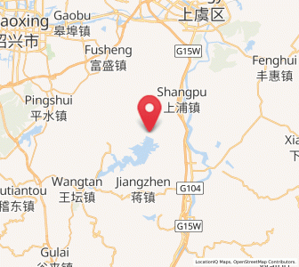 Map of Tangpu, Zhejiang