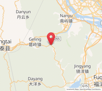 Map of Tangqian, Fujian