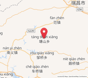 Map of Tangshan, Jiangxi