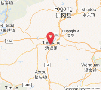 Map of Tangtang, Guangdong