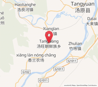 Map of Tangwang, Heilongjiang