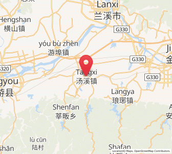 Map of Tangxi, Zhejiang