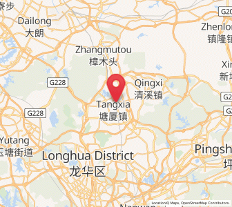 Map of Tangxia, Guangdong