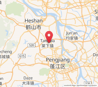 Map of Tangxia, Guangdong