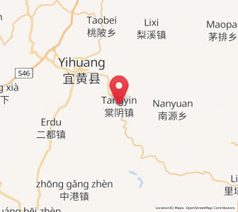 Map of Tangyin, Jiangxi