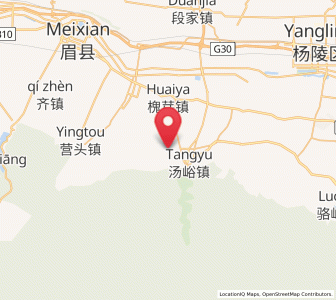 Map of Tangyu, Shaanxi