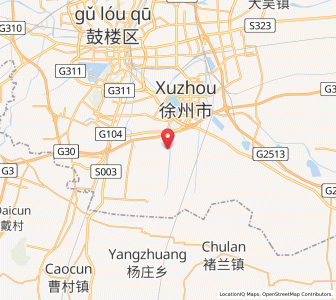 Map of Tangzhang, Jiangsu