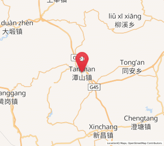 Map of Tanshan, Jiangxi