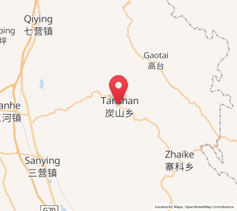 Map of Tanshan, Ningxia Hui Autonomous Region
