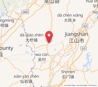 Map of Tanshi, Zhejiang