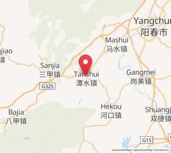 Map of Tanshui, Guangdong
