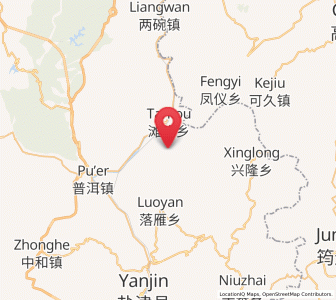 Map of Tantou, Yunnan