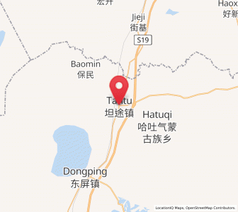 Map of Tantu, Jilin