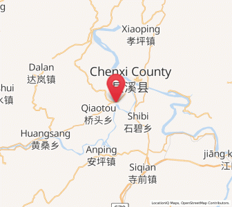 Map of Tanwan, Hunan