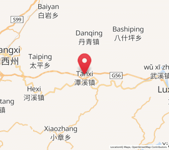 Map of Tanxi, Hunan