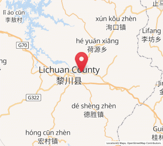 Map of Tanxi, Jiangxi