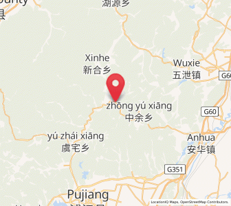 Map of Tanxi, Zhejiang