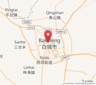 Map of Taobei, Jilin