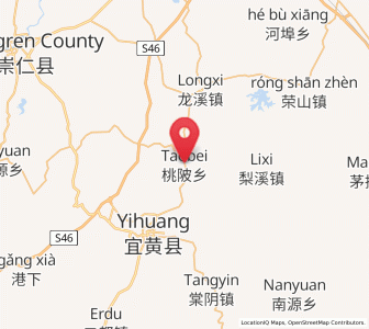 Map of Taobei, Jiangxi