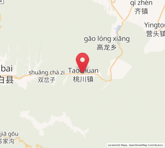 Map of Taochuan, Shaanxi
