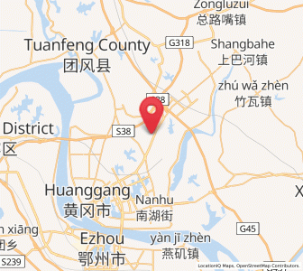 Map of Taodian, Hubei