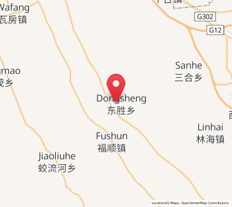 Map of Taodong, Jilin