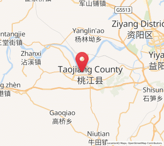 Map of Taohuajiang, Hunan