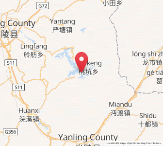 Map of Taokeng, Hunan