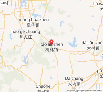 Map of Taolin, Shandong
