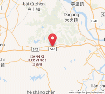 Map of Taosha, Jiangxi