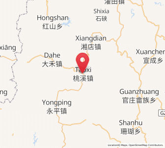Map of Taoxi, Fujian